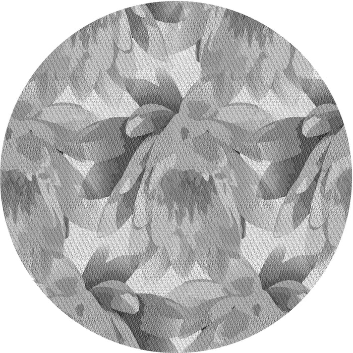 Square Machine Washable Transitional Gray Rug in a Living Room, wshpat3103gry