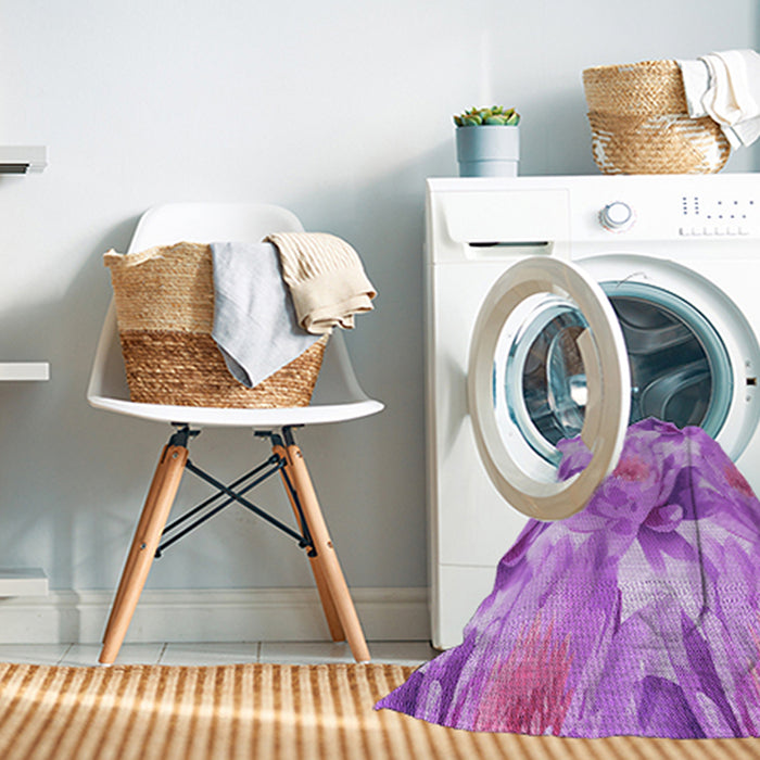 Machine Washable Transitional Violet Purple Rug in a Washing Machine, wshpat3103pur