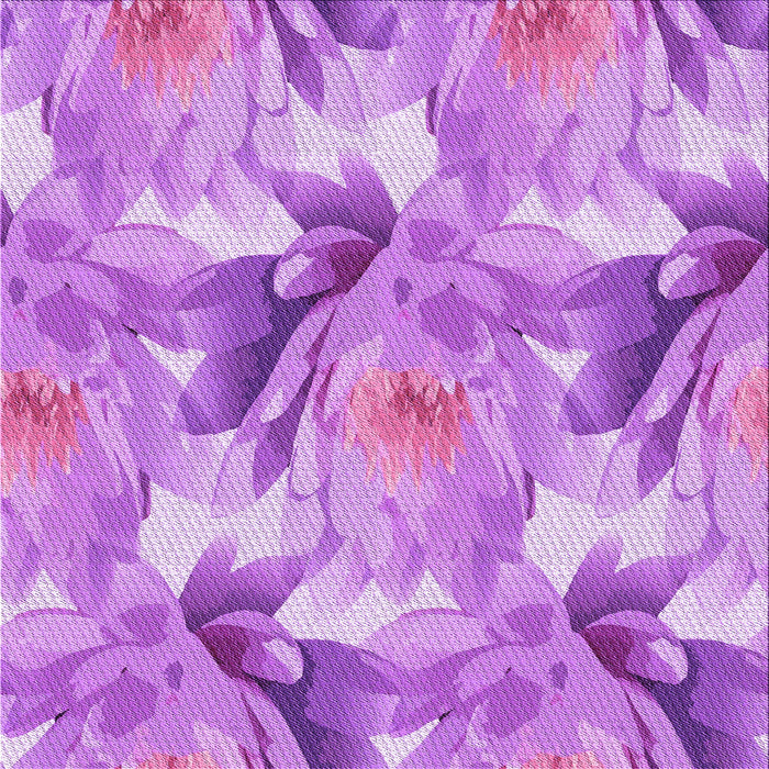 Round Patterned Violet Purple Rug, pat3103pur