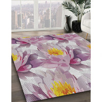 Patterned Raspberry Purple Novelty Rug, pat3103