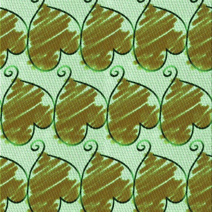 Patterned Olive Green Rug, pat3104grn