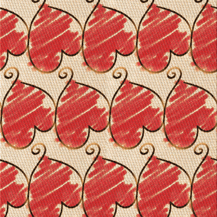 Patterned Red Rug, pat3104org