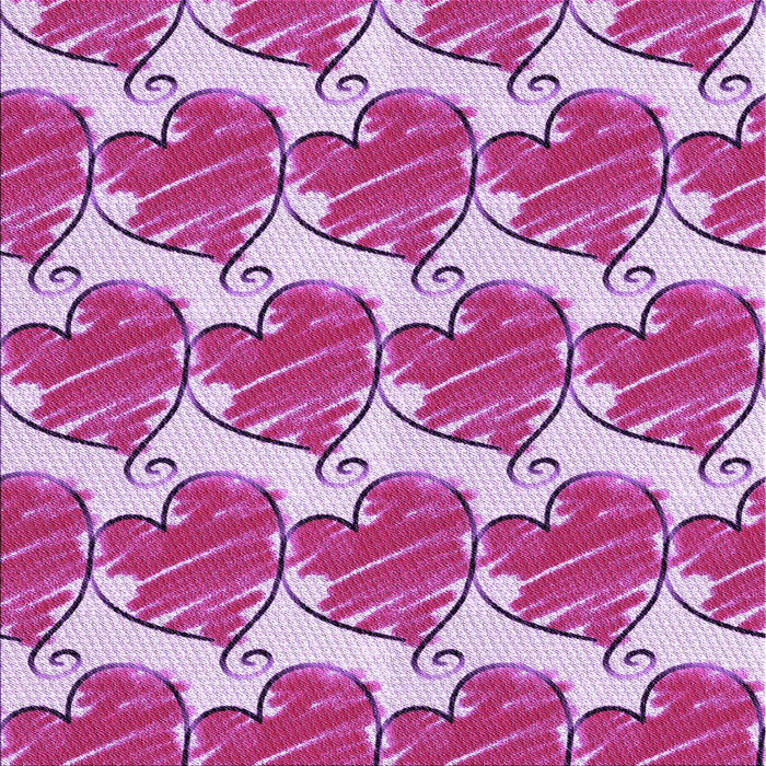 Round Patterned Deep Pink Rug, pat3104pur