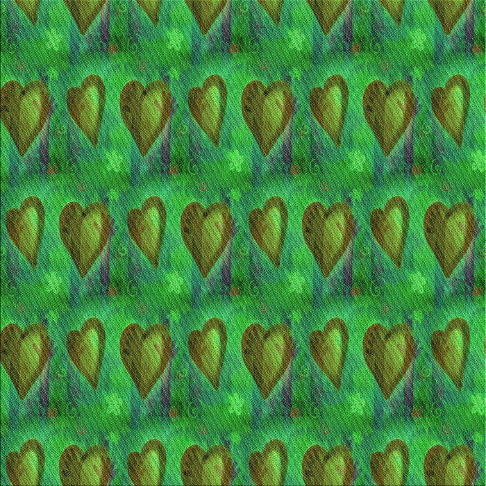 Round Patterned Neon Green Rug, pat3105grn