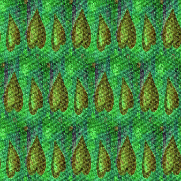 Patterned Neon Green Rug, pat3105grn