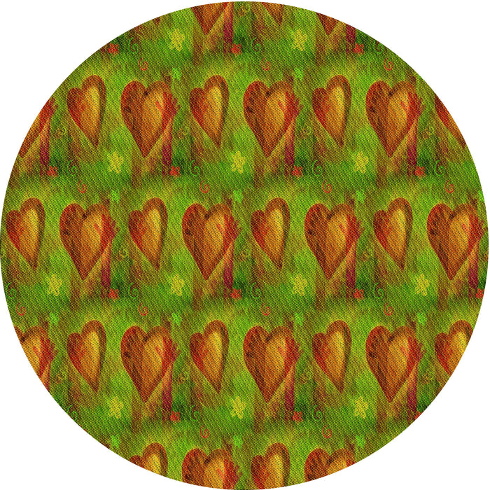 Square Machine Washable Transitional Pistachio Green Rug in a Living Room, wshpat3105yw