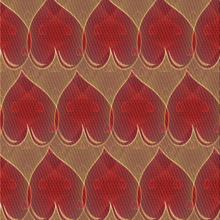 Patterned Orange Rug, pat3106org