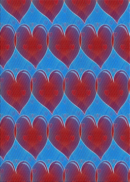 Patterned Blue Novelty Rug, pat3106