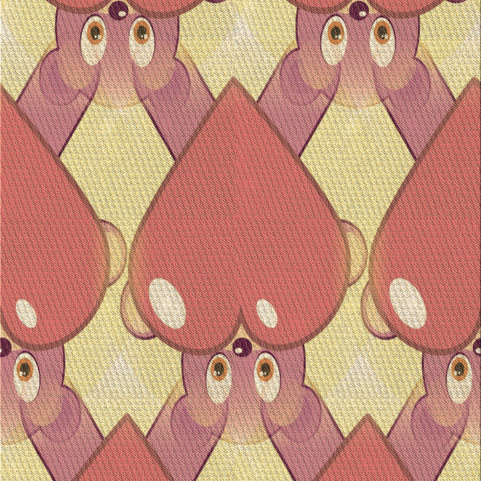 Patterned Red Rug, pat3107brn