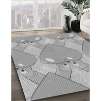 Patterned Gray Rug, pat3107gry