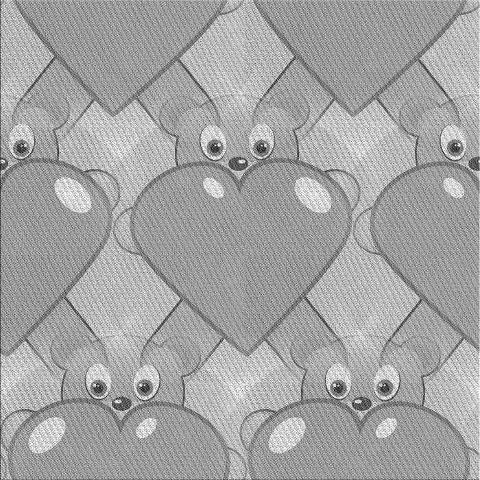 Round Patterned Gray Rug, pat3107gry