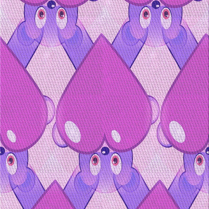 Machine Washable Transitional Violet Purple Rug, wshpat3107pur