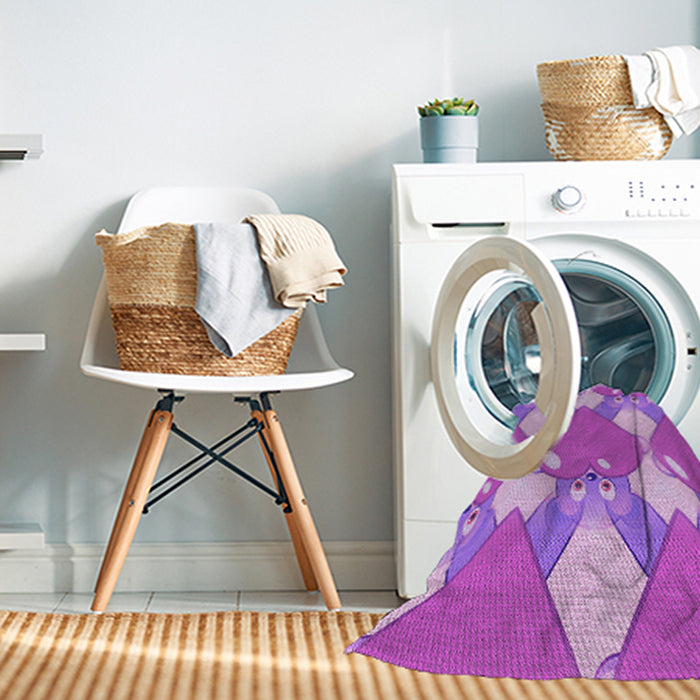 Machine Washable Transitional Violet Purple Rug in a Washing Machine, wshpat3107pur