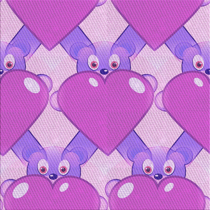 Round Patterned Violet Purple Rug, pat3107pur