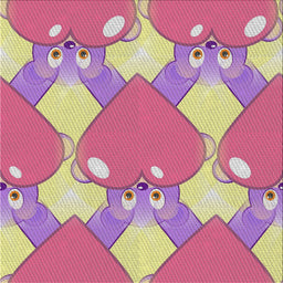 Square Patterned Pink Novelty Rug, pat3107