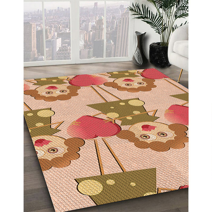 Machine Washable Transitional Red Rug in a Family Room, wshpat3108org
