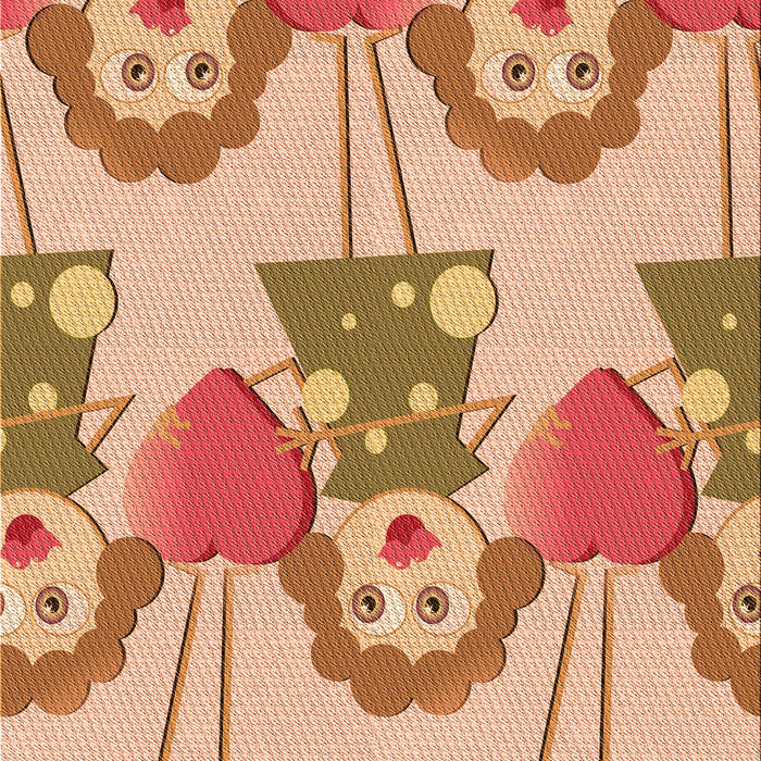 Patterned Red Rug, pat3108org