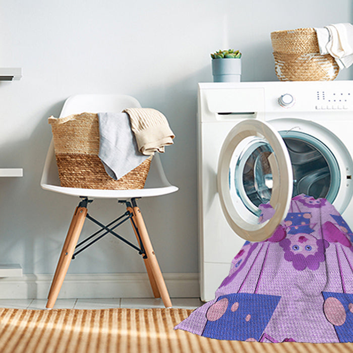 Machine Washable Transitional Mauve Purple Rug in a Washing Machine, wshpat3108pur