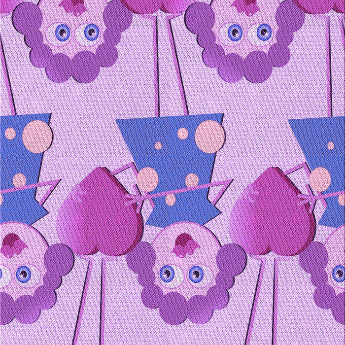 Patterned Mauve Purple Rug, pat3108pur