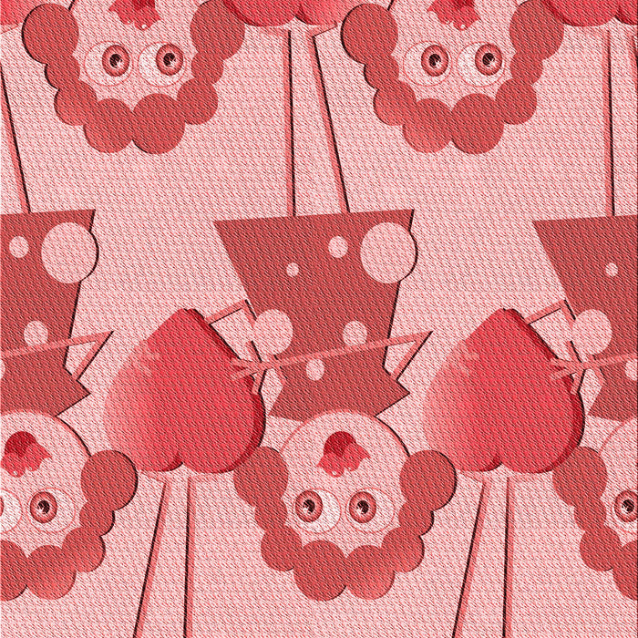 Patterned Pastel Pink Rug, pat3108rd