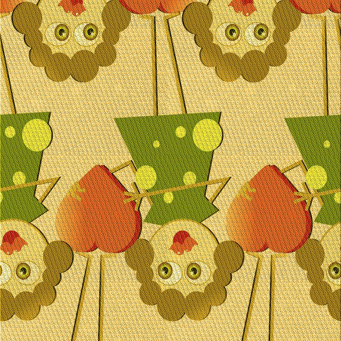 Patterned Bright Gold Yellow Rug, pat3108yw