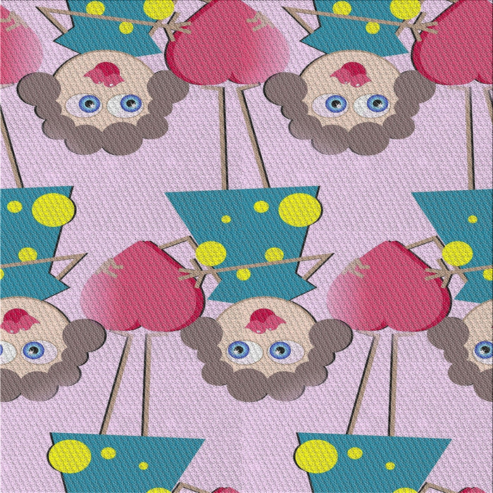 Sideview of Machine Washable Transitional Mauve Taupe Purple Rug, wshpat3108