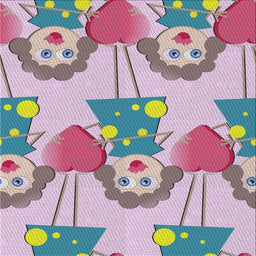 Square Patterned Mauve Taupe Purple Novelty Rug, pat3108