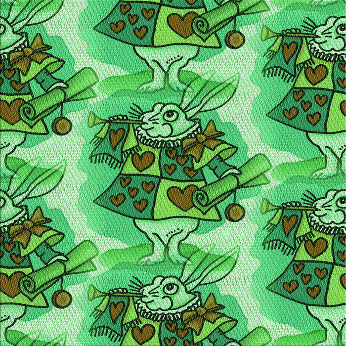 Round Machine Washable Transitional Green Rug, wshpat3109grn