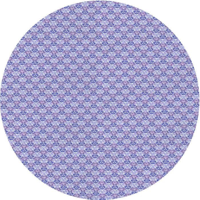 Square Patterned Medium Slate Blue Rug, pat311blu