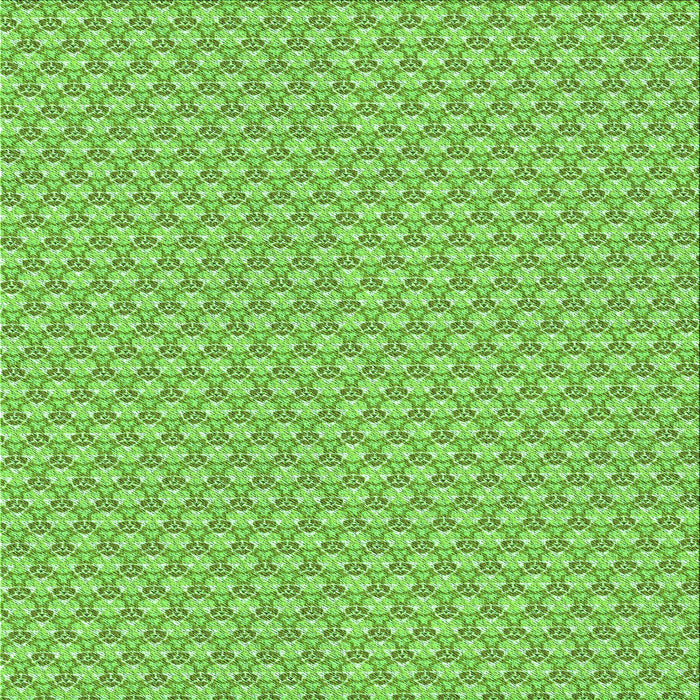 Round Patterned Emerald Green Rug, pat311grn