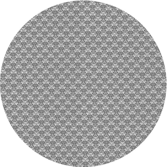 Square Machine Washable Transitional Silver Gray Rug in a Living Room, wshpat311gry