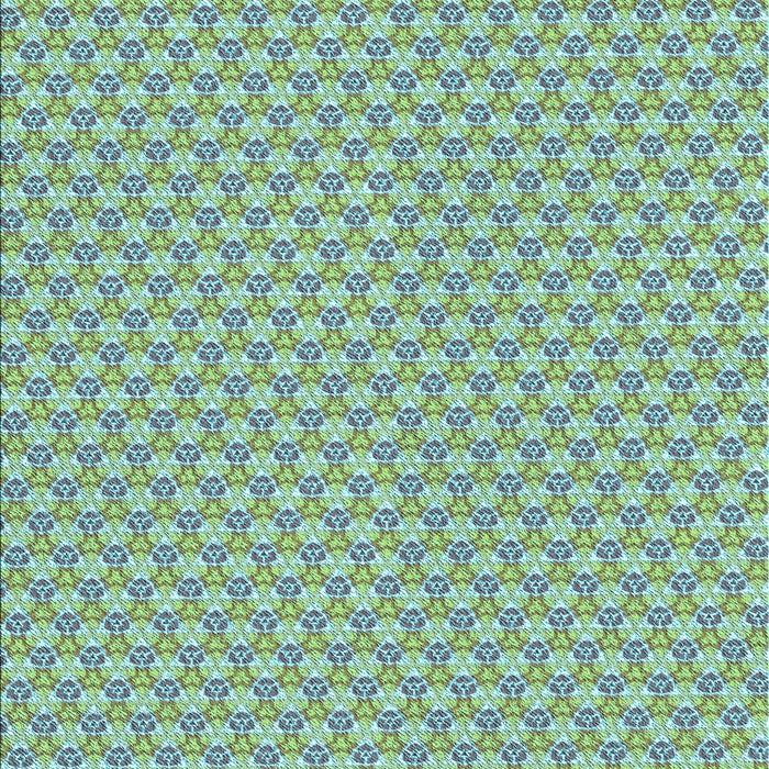 Machine Washable Transitional Green Rug, wshpat311lblu