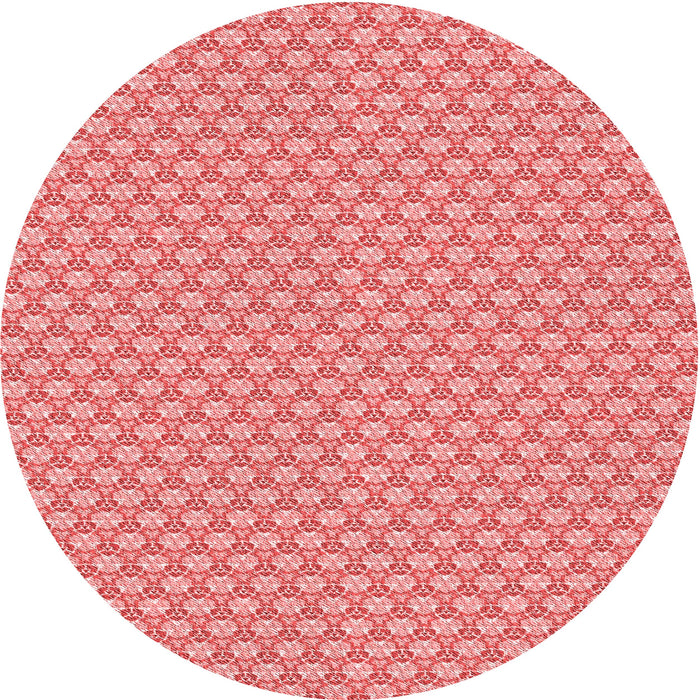 Square Machine Washable Transitional Pastel Pink Rug in a Living Room, wshpat311rd