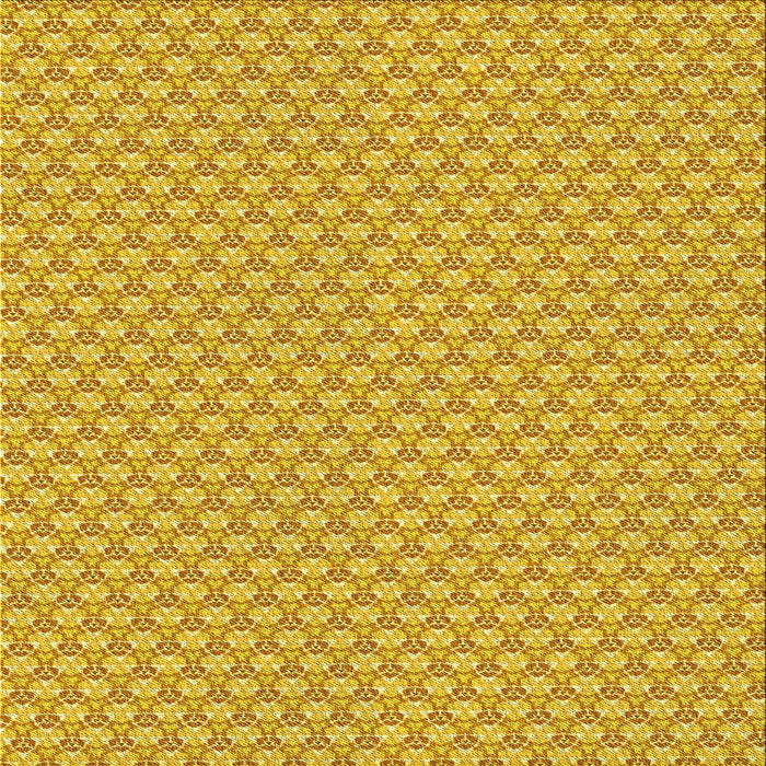 Round Machine Washable Transitional Orange Rug, wshpat311yw