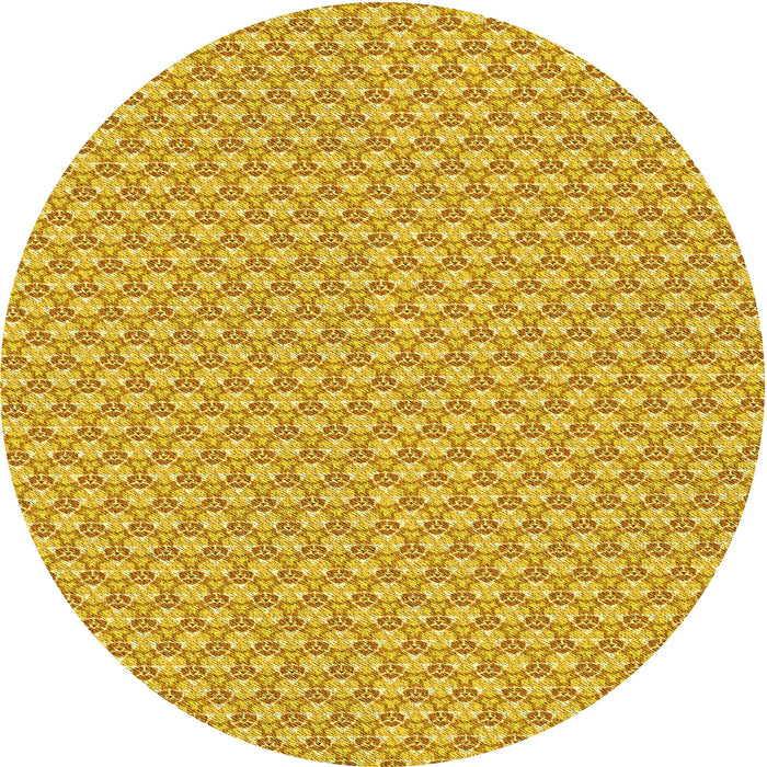 Square Machine Washable Transitional Orange Rug in a Living Room, wshpat311yw