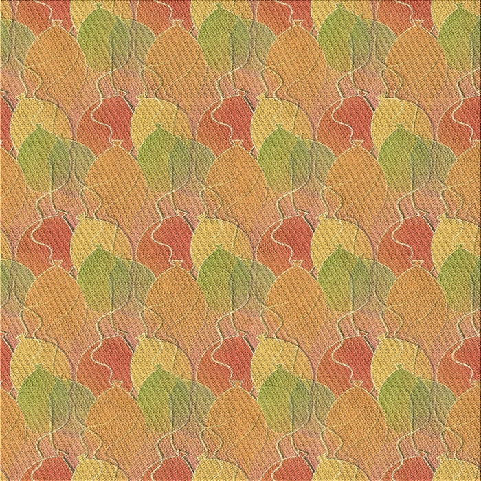 Round Machine Washable Transitional Yellow Rug, wshpat3110brn