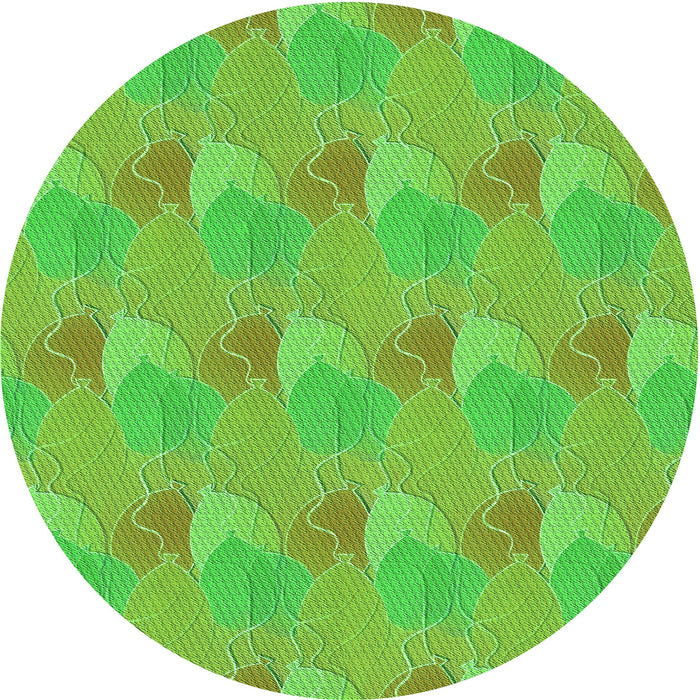 Square Patterned Emerald Green Rug, pat3110grn