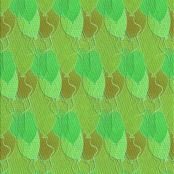 Patterned Emerald Green Rug, pat3110grn