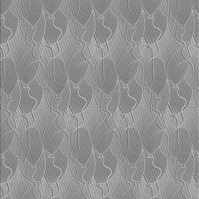 Machine Washable Transitional Silver Gray Rug, wshpat3110gry