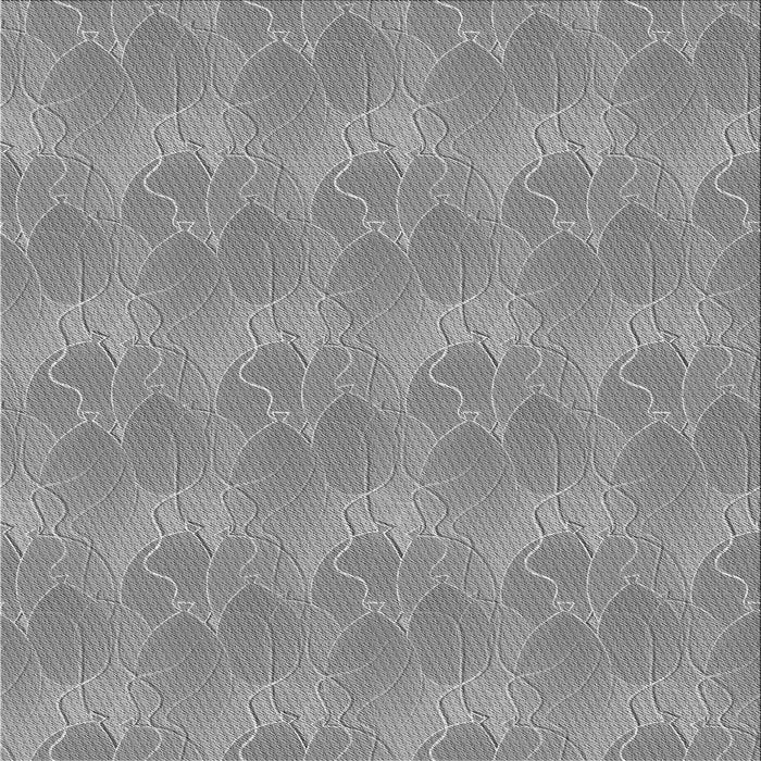 Round Patterned Silver Gray Rug, pat3110gry