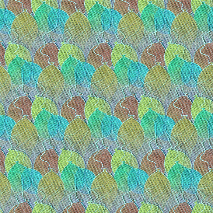 Round Machine Washable Transitional Khaki Green Rug, wshpat3110lblu