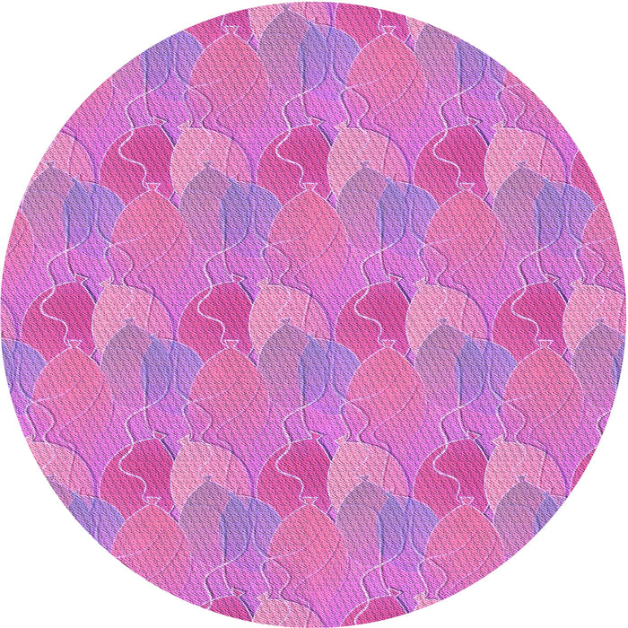 Square Patterned Violet Purple Rug, pat3110pur