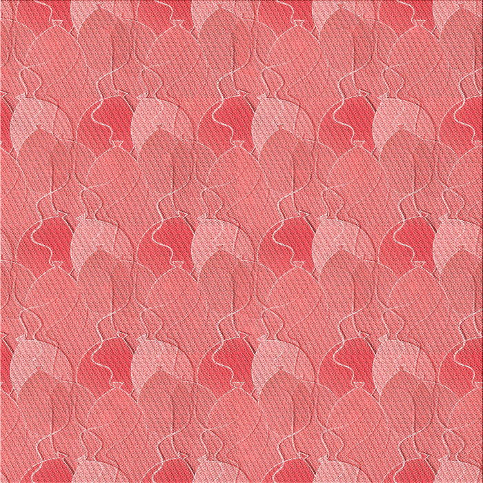 Round Patterned Ruby Red Rug, pat3110rd