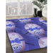 Machine Washable Transitional Purple Mimosa Purple Rug in a Family Room, wshpat3111blu