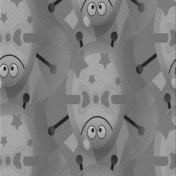 Machine Washable Transitional Ash Gray Rug, wshpat3111gry