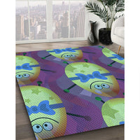 Patterned Purple Rug, pat3111lblu