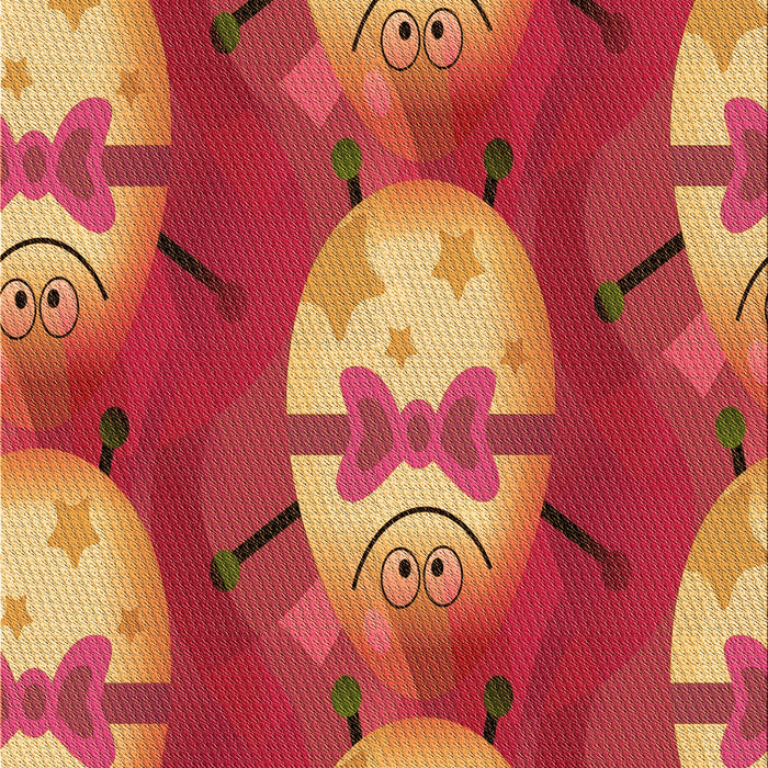 Patterned Orange Rug, pat3111org