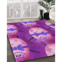 Patterned Orchid Purple Rug, pat3111pur