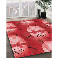 Patterned Red Rug, pat3111rd