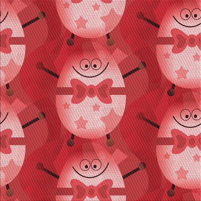 Round Patterned Red Rug, pat3111rd